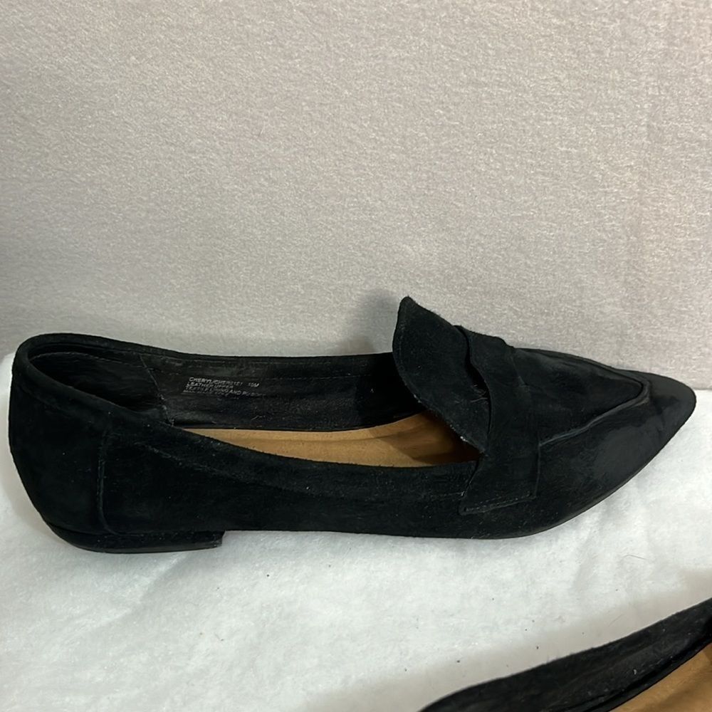 Steve Madden Womens Slip On Loafers Suede Size 10 Black - Picture 5 of 13